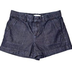 Loft Women’s Dark Denim Shorts Hemmed Size 0 /25